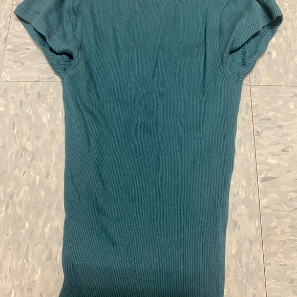 No Boundaries Juniors Teal Button Henley T-Shirt - Picture 2 of 2